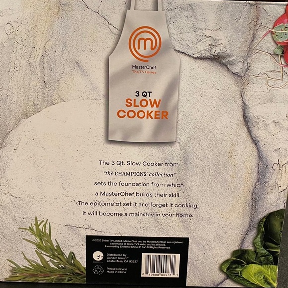 Master Chef 3QT Slow Cooker, NIB - Picture 4 of 5